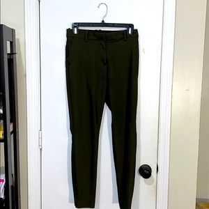 H&M Olive Dress Pants / Stretch Waist - Size 4
